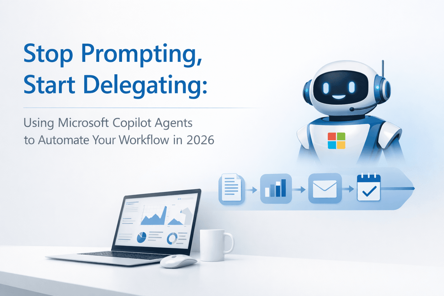 Microsoft Copilot agents automating a workflow