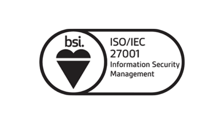 ISO/IEC 27001 Information Security Management certified